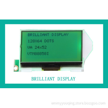 Stn Yellow-Green Transmissive 128 X 64 Dots LCD Module Display with RoHS Certification (VTM88858I)